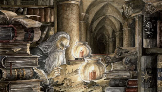 Gandalf in the archives of Minas Tirith Gandalf in the archives of Minas Tirith © Anke Eißmann