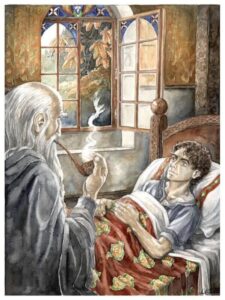 Gandalf and Frodo in Rivendell - Version 1 Gandalf and Frodo in Rivendell - Version 1 © Anke Eißmann