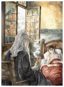 Gandalf and Frodo in Rivendell - Version 2 Gandalf and Frodo in Rivendell - Version 2 © Anke Eißmann