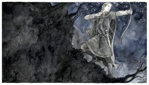 Legolas shoots the Fell Beast © Anke Eißmann