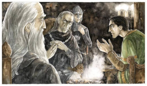 Faramir tells of Frodo and Sam © Anke Eißmann