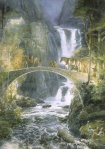 a narrow bridge of stone - to the Last Homely House © Alan Lee