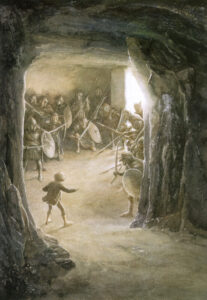 They saw him sooner than he saw them © Alan Lee