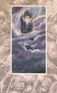 Red Eye of Sauron Atop Barad-dûr Red Eye of Sauron Atop Barad-dûr © Alan Lee