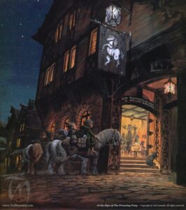 At the Sign of the Prancing Pony © Ted Nasmith