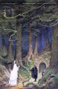Eol Welcomes Aredhel Eol Welcomes Aredhel © Ted Nasmith