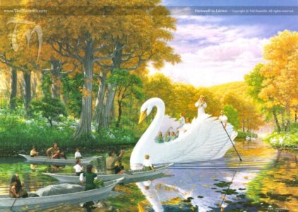 Farewell to Lórien © Ted Nasmith