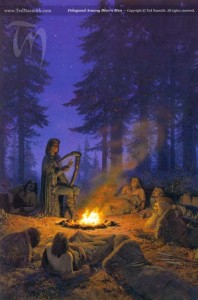 Felagund Among Beors Men © Ted Nasmith