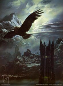 Gandalf Escapes Upon Gwaihir © Ted Nasmith