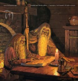 Gandalf and Thorin Gandalf and Thorin © Ted Nasmith