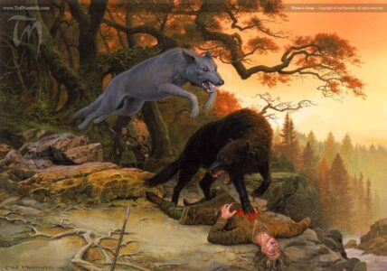Huans Leap © Ted Nasmith