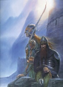 Legolas and Gimli Legolas and Gimli © John Howe