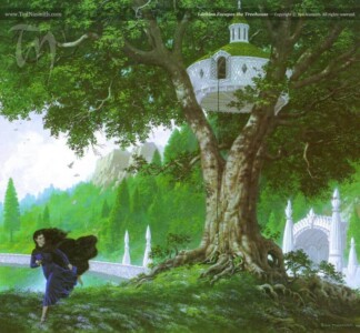 Lúthien Escapes the Treehouse © Ted Nasmith