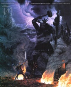 Morgoth and the High King of Noldor © Ted Nasmith