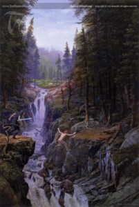 Saeros Fatal Leap © Ted Nasmith