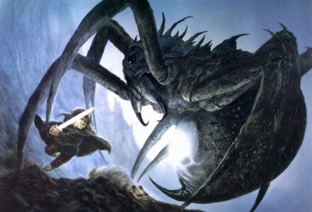Sam and Shelob Sam and Shelob © John Howe
