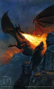 Scouring the Mountain © Ted Nasmith