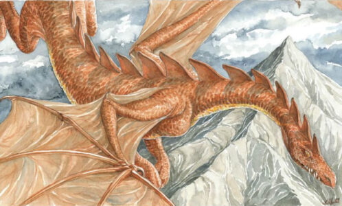 Smaug over Lonely Mountain © Anke Eißmann