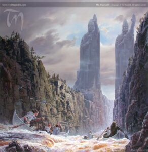 The Argonath © Ted Nasmith