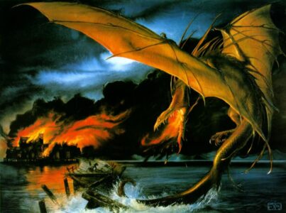 The Death of Smaug The Death of Smaug © John Howe