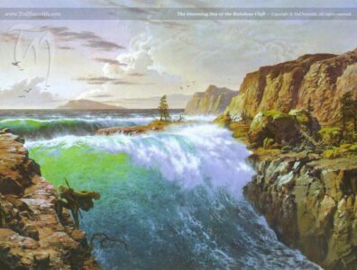 The Incoming Sea at the Rainbow Cleft © Ted Nasmith