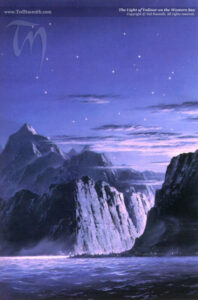 The Light of Valinor on the Western Sea The Light of Valinor on the Western Sea © Ted Nasmith