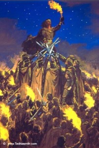 The Oath of Feanor The Oath of Feanor © Ted Nasmith