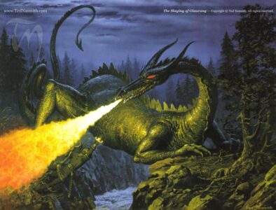 The Slaying of Glaurung © Ted Nasmith