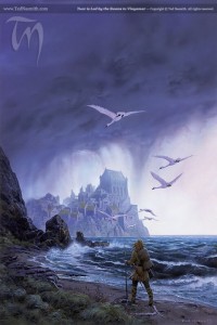 Tuor is Led by the Swans to Vinyamar © Ted Nasmith