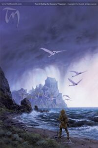 Tuor is Led by the Swans to Vinyamar Tuor is Led by the Swans to Vinyamar © Ted Nasmith