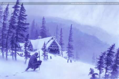Turin Reaches the Abandoned Homestead © Ted Nasmith