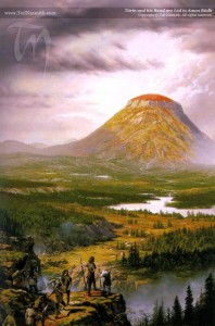 Turin and his Band Led to Amon Rudh © Ted Nasmith