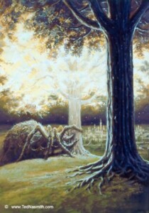Ungoliant and the Two Trees © Ted Nasmith