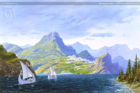 White Ships From Valinor © Ted Nasmith